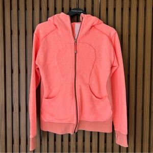 Coral Zip-Up Hoodie